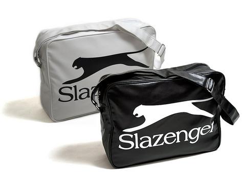 Slazenger Shoulder Flight Sports Satchel Bag Black / White Preview